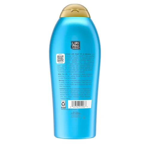Miniatura 7 de OGX Acondicionador renovador + aceite de argán de Marruecos, acondicionador reparador y aceite de argán que ayuda a fortalecer y reparar el cabello
