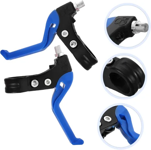 Miniatura 2 de BESPORTBLE Par de manillas de freno de bicicleta para niños y niñas, palanca de repuesto para niños y niñas, fácil de usar