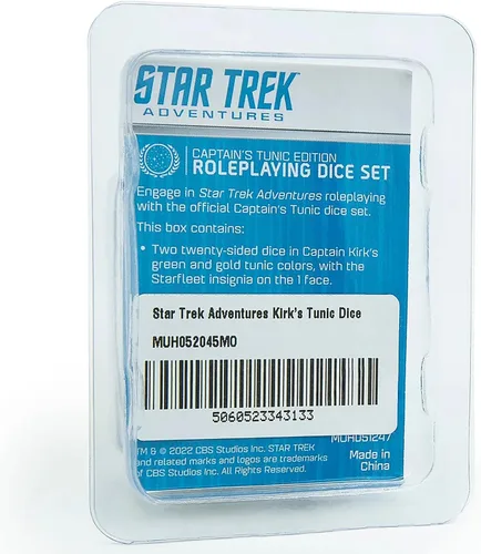 Miniatura 3 de Modiphius Entertainment Star Trek Adventures: Captain Kirk's Tunic Dice – Juego de dados de 6 piezas, color verde (MUH052045)
