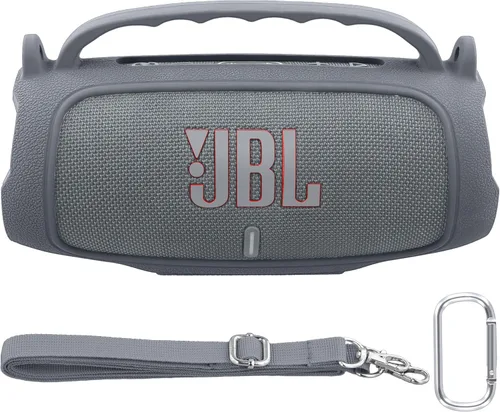Miniatura 14 de Funda de silicona compatible con JBL Charge 5 Altavoz Bluetooth portátil impermeable (Cubierta de silicona rosa)