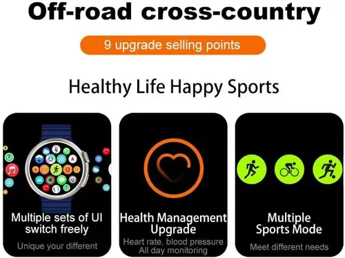 Miniatura 4 de ButxeT Smartwatch Z78 Ultra, reloj inteligente de fitness con pantalla redonda a color de 1.52 pulgadas, reloj inteligente multifuncional