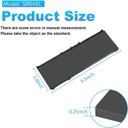 Miniatura 3 de 70.07Wh SR04XL SR03XL 917724-855 Batería para HP Omen 15 15-dc0xxx 15-ce0xx Serie 15-dc1xxx 15-cb0xx 15-ce198wm 15-ce019dx 15-ce020a 15t-cb2000