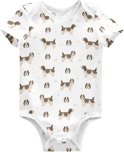 Miniatura 21 de vvfelixl Trajes de bebé lindos conjuntos de cachorros de manga corta de algodón ropa de bebé para niños niñas 0-24 meses