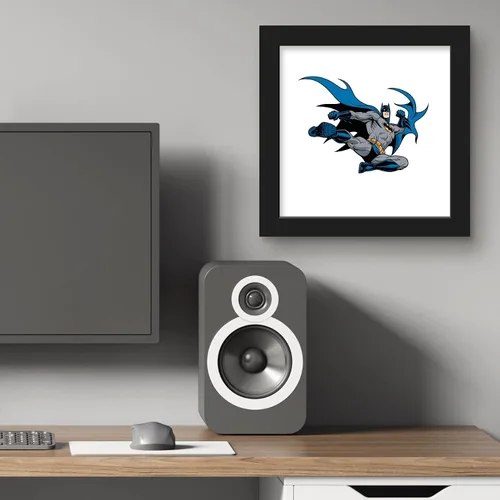 Miniatura 5 de Trends International Gallery Pops DC Comics Batman - Póster de pared de Action Kick, 12 x 12 pulgadas, versión enmarcada en negro