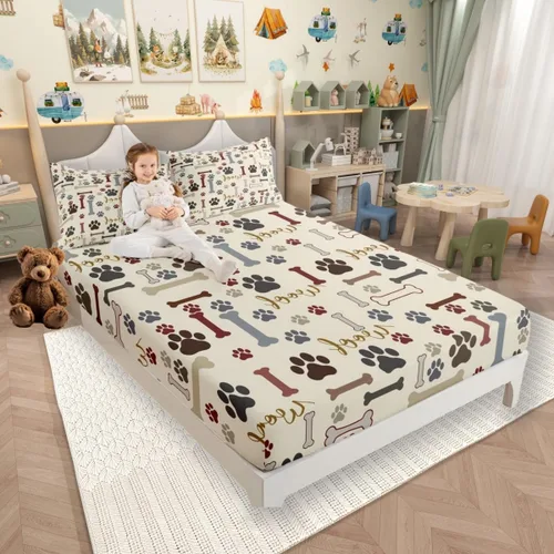 Miniatura 24 de Lindo Axolotl - Sábana bajera ajustable para niños, tamaño individual, juego de ropa de cama de animales marinos de dibujos animados, decoración
