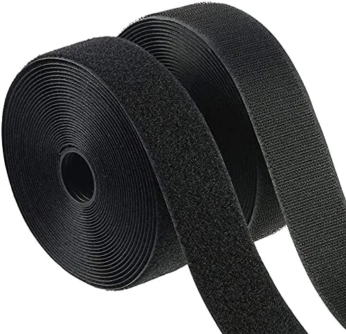 (1.5 pulgadas) de ancho, color negro o blanco para coser, gancho y bucle, estilo de costura no adhesivo de alta calidad, incluye gancho y bucle,