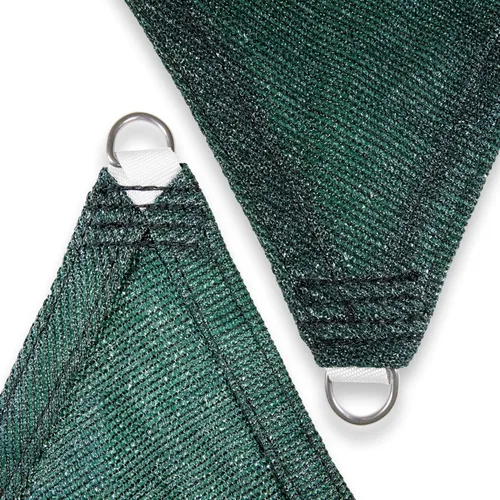 Miniatura 8 de Amgo - Parasol triangular verde personalizado de 4' x 4' x 4' UPF50+ AGTAPRT10, toldo a medida, 95% de bloqueo UV, permeable al agua y al aire