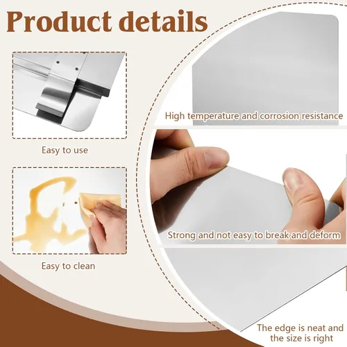 Miniatura 3 de Protector de salpicaduras de acero inoxidable para freidora comercial de 20-1/2 pulgadas de ancho x 18 pulgadas de alto, herramienta de salpicaduras