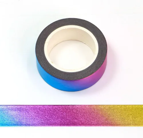 Miniatura 8 de Cinta Washi de Lámina Dorada Premium Metálica Autoadhesiva de Enmascarar para Decoración de Pared, Manualidades, Álbumes de Recortes, Bordes de TV