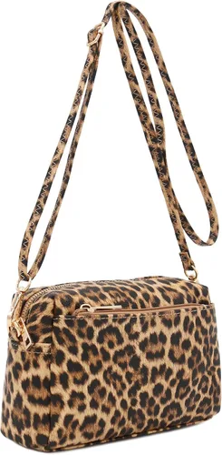Miniatura 8 de FashionPuzzle Triple Zip Small Crossbody Bag