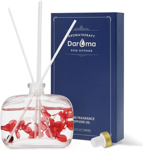 Miniatura 11 de Daroma - Juego de difusor de varillas con varillas de flores secas, difusor de varillas de aromaterapia con aceite esencial natural, difusor