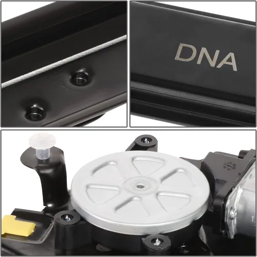 Miniatura 4 de DNA MOTORING OEM-WR-0031 Conjunto de motor y regulador de elevalunas eléctrico delantero izquierdo del lado del conductor compatible con 00-06 BMW