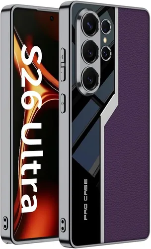 Miniatura 20 de Lunivop Para Samsung Galaxy S24 Ultra Funda TPU Marco y Volver PU Cubierta de cuero Funda de silicona delgada para S 24 Ultra 6.8 '' 5G 2024 a