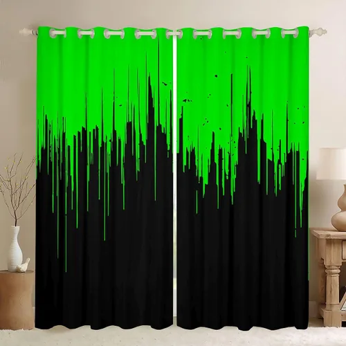 Miniatura 19 de Feelyou Cortinas de ventana para jugadores, cortinas de juego para niños, niñas y adolescentes, decoración de habitación, consola de juego, cortinas