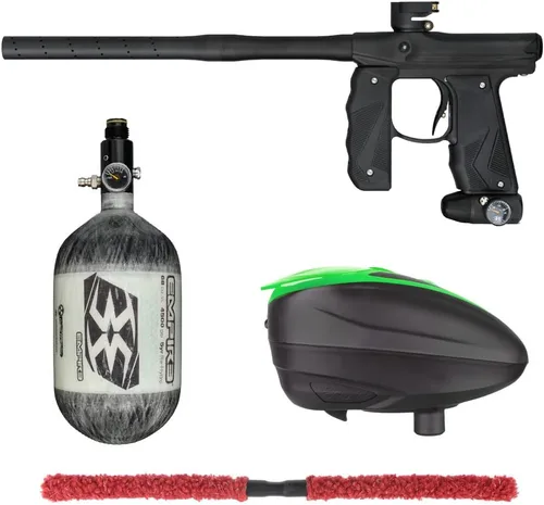 Miniatura 33 de Action Village Empire Mini GS TP Contender Kit de pistola de paintball con tanque 68/4500 Negro Polvo/Negro Polvo