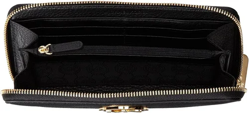 Miniatura 4 de MICHAEL Michael Kors Fulton Continental - Cartera de piel para mujer, con cremallera alrededor, color negro, Negro