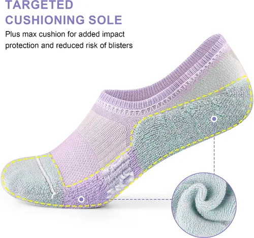 Miniatura 3 de Calcetines deportivos para mujer, calcetines de corte bajo para el tobillo, 5-6 pares