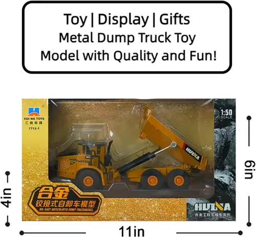 Miniatura 9 de Camiones de juguete de metal para niños, camión volquete de metal, juguete para interiores y exteriores, juguetes de construcción de metal fundido a