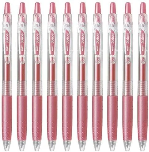 Pilot Juice - Bolígrafo de tinta de gel de 0.020 in, tinta rosa metálica, juego económico