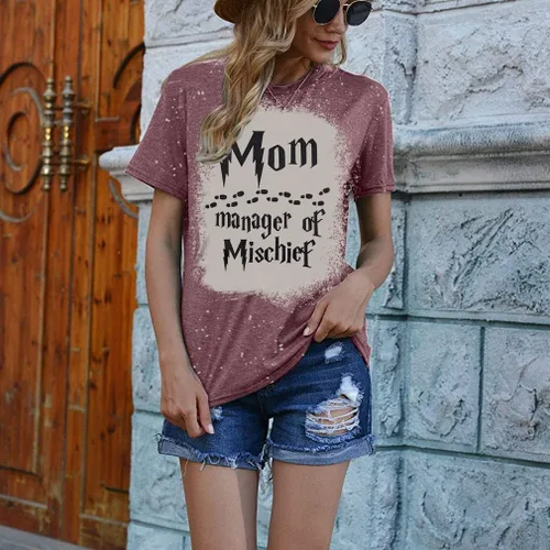 Miniatura 2 de Camiseta divertida para mujer con diseño de gerente de travesuras, camisa fantástica para mamá, camisa mágica de mago, para el día de la madre