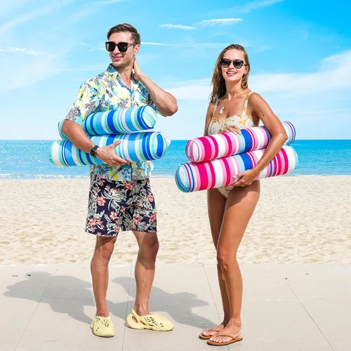 Miniatura 3 de FindUWill Paquete de 2 flotadores de tela para piscina de agua, XL, hamacas inflables multiusos para agua