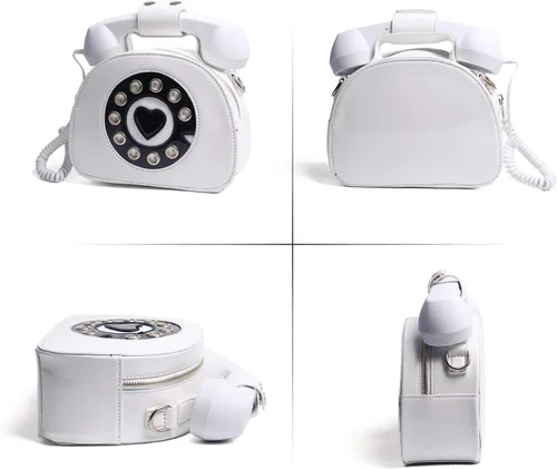 Miniatura 40 de Oweisong Divertido bolso de teléfono para mujer, bolso cruzado de hombro con asa superior para teléfono