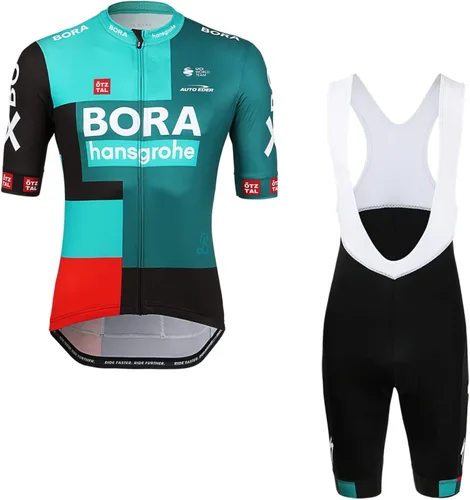 SGCIKER 2022 - Conjunto de camiseta de ciclismo para hombre, manga corta, babero, kit corto de gel