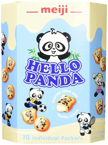 Miniatura 3 de Meiji Hello Panda Family Pack - Galletas de chocolate, 9.1 onzas (10 paquetes individuales)