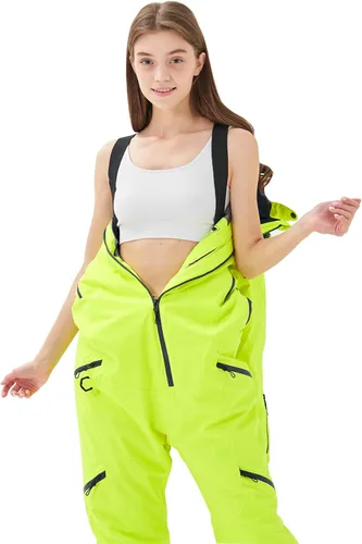 Miniatura 3 de Traje de esquí de una pieza para mujer, resistente al viento, impermeable, cálido, transpirable, desmontable, para deportes de nieve