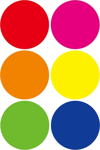 300 calcomanías redondas de codificación de colores de 2 pulgadas, 6 colores surtidos, impermeable, extraíble, para archivar, organizar libros, 2"