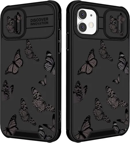 Miniatura 29 de Funermei Funda 2 en 1 para iPhone 13/iPhone 14 para mujeres, linda funda de teléfono con calavera para niñas, diseño de esqueleto gótico, divertido