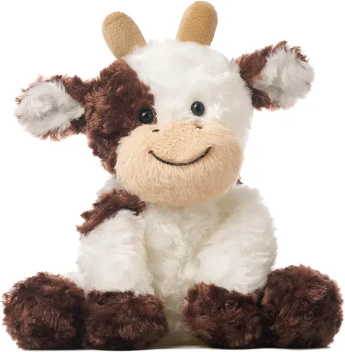 Miniatura 28 de Hopearl Adorable Vaca de Peluche, Juguetes de Vaca Flexible Suave, Animales de Peluche, Regalos de Cumpleaños Lindos para Niños, Niñas, Niños