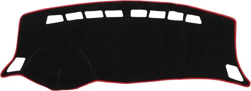 Miniatura 8 de Funda protectora de poliéster para salpicadero de automóvil compatible con Nissan Sentra 2012-2019, protector de poliéster negro para consola