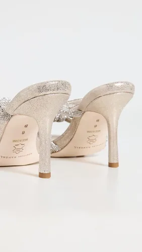 Miniatura 3 de Loeffler Randall Sandalias de cuero con lazo para mujer