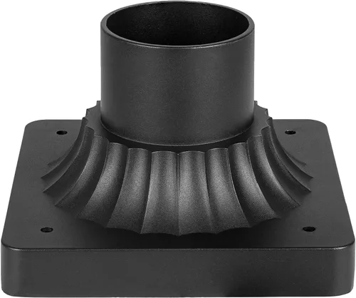 Miniatura 7 de Darkaway Soporte de base de poste para exteriores, adaptador de luz de poste de 3 pulgadas, base de montaje en muelle con acabado blanco para patio