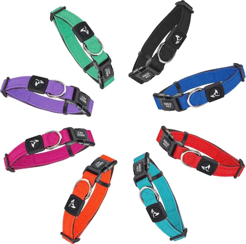 Miniatura 6 de Kruz Collar de perro para perros pequeños (ancho - 5/8 pulgadas, cuello - 8-12 pulgadas) banda ajustable para el cuello para mascotas con acolchado