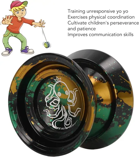 Miniatura 2 de Yoyo que no responde, Yoyo de metal para adultos jugadores avanzados de Yoyo, Yoyo profesional con 3 guantes de cuerdas Yoyo, bola Yoyo para niños
