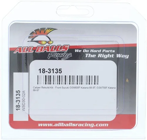 Miniatura 4 de All Balls Racing 18-3135 Kit de reconstrucción de pinza compatible con/repuesto para Suzuki GSX 600 F Katana 1988-1997, GSX 750 F Katana 1989-1997