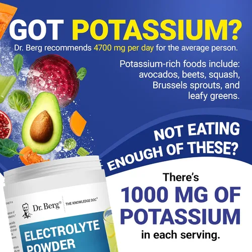 Miniatura 4 de Dr. Berg's Original Keto Electrolitos en polvo (100 porciones) - Cero ingredientes artificiales, polvo de electrolito sin azúcar, sin maltodextrina