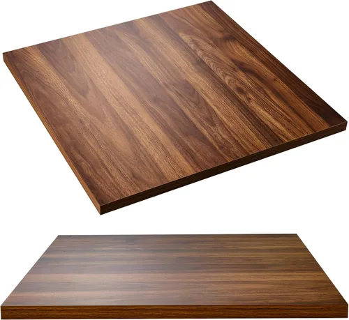 Miniatura 11 de Kaboon Mesa universal de 24 x 24 pulgadas, paquete de 2, solo encimera reversible de melamina, uso doméstico o comercial en interiores, 1 pulgada