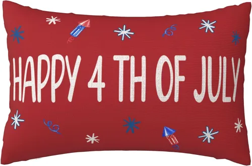 Miniatura 43 de Fundas de almohada de lino del 4 de julio de 1776, funda de almohada de lino para el Día de la Independencia, decoración de funda de almohada