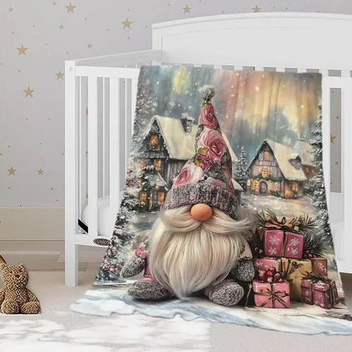 Miniatura 10 de YeeJu Manta de Navidad para Bebé Decorativa Roja a Cuadros Manta Navideña para Niños Pequeños Manta para Envolver Mascotas Cuna Suave Ligera