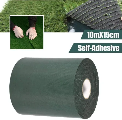 Miniatura 2 de TYLife Cinta de Césped Artificial de Doble Cara, 6" x 33' Cinta Autoadhesiva para Uniones de Césped Sintético para Unir Césped Verde Artificial