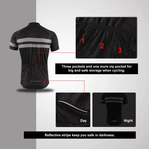 Miniatura 4 de BERGRISAR Maillots de ciclismo de manga corta para hombre