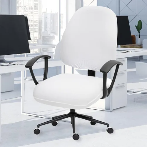 Miniatura 90 de Fundas elásticas para asiento de silla de oficina de escritorio - Funda universal de spandex para silla de computadora - Fundas removibles lavables