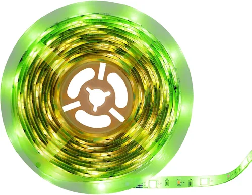 Miniatura 4 de Monster - Tira de luz RGB+W reactiva con sonido de 32.8 pies, multicolor inteligente + multicolor, uso en interiores, control de aplicación y voz
