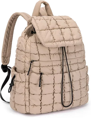 Miniatura 6 de CLUCI Mochila acolchada acolchada para mujer, mochila ligera e informal para viajes