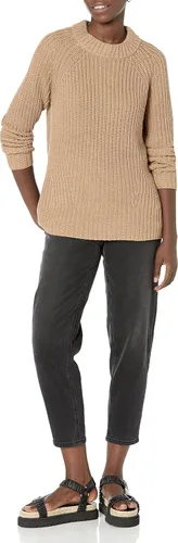 Miniatura 4 de Marca Tienda Goodthreads Suéter de algodón de ajuste relajado con cuello alto falso o cerrado para mujer