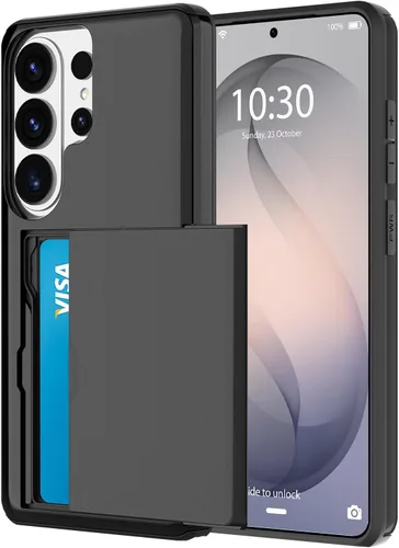 Miniatura 91 de Funda tipo cartera para Samsung Galaxy S22 Ultra con 4 ranuras para tarjetas de crédito a prueba de golpes, funda híbrida de protección reforzada