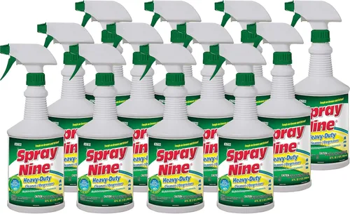 Spray Nine 26832-12PK Limpiador de alto rendimiento, desengrasante y desinfectante para cocinas, baños, equipos de jardín, automoción e industrial,